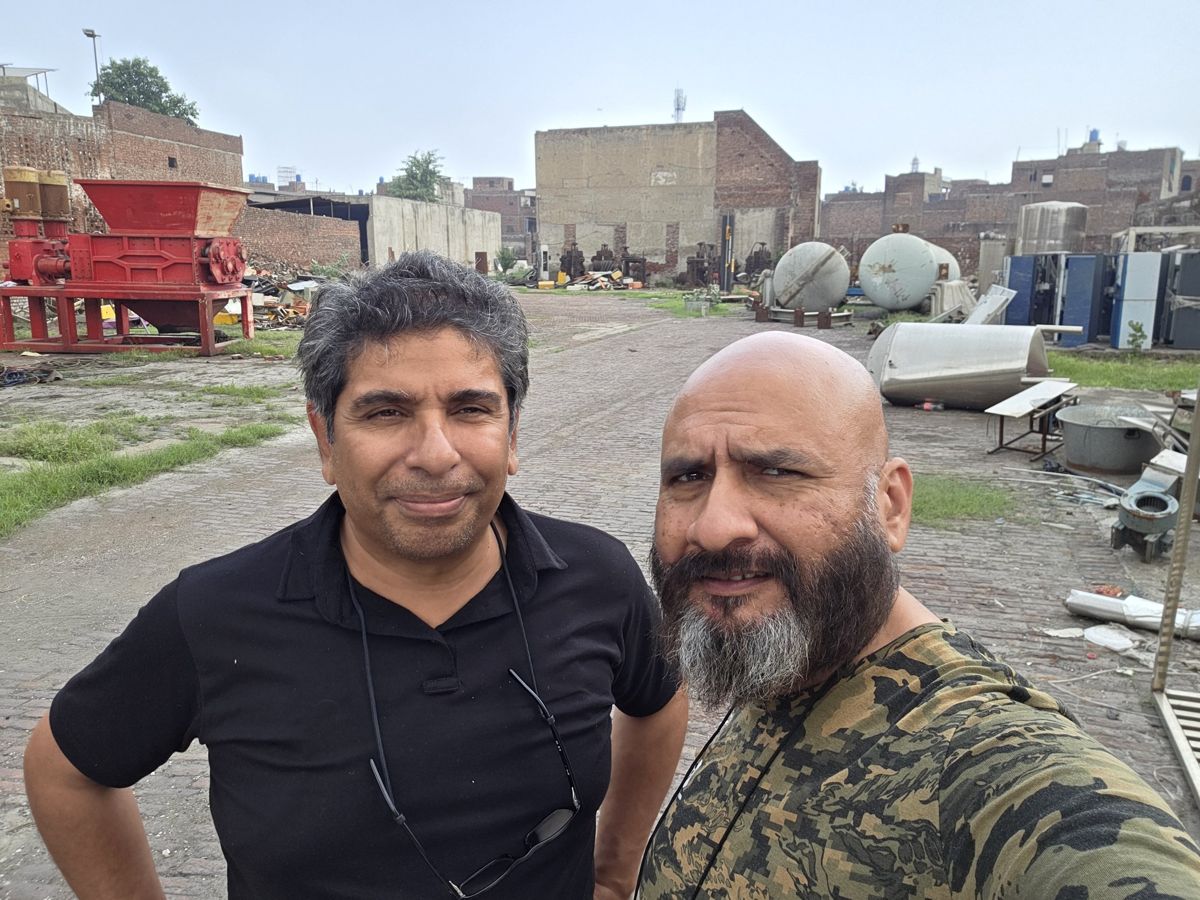 Johnson Lewis with Pastor Irfan Michael in Lahore